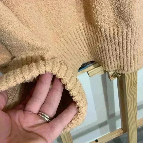 Anrabess Women’s Crewneck Long Sleeve Fuzzy Knit Chunky Sweater Warm Pullover To - Picture 3 of 7